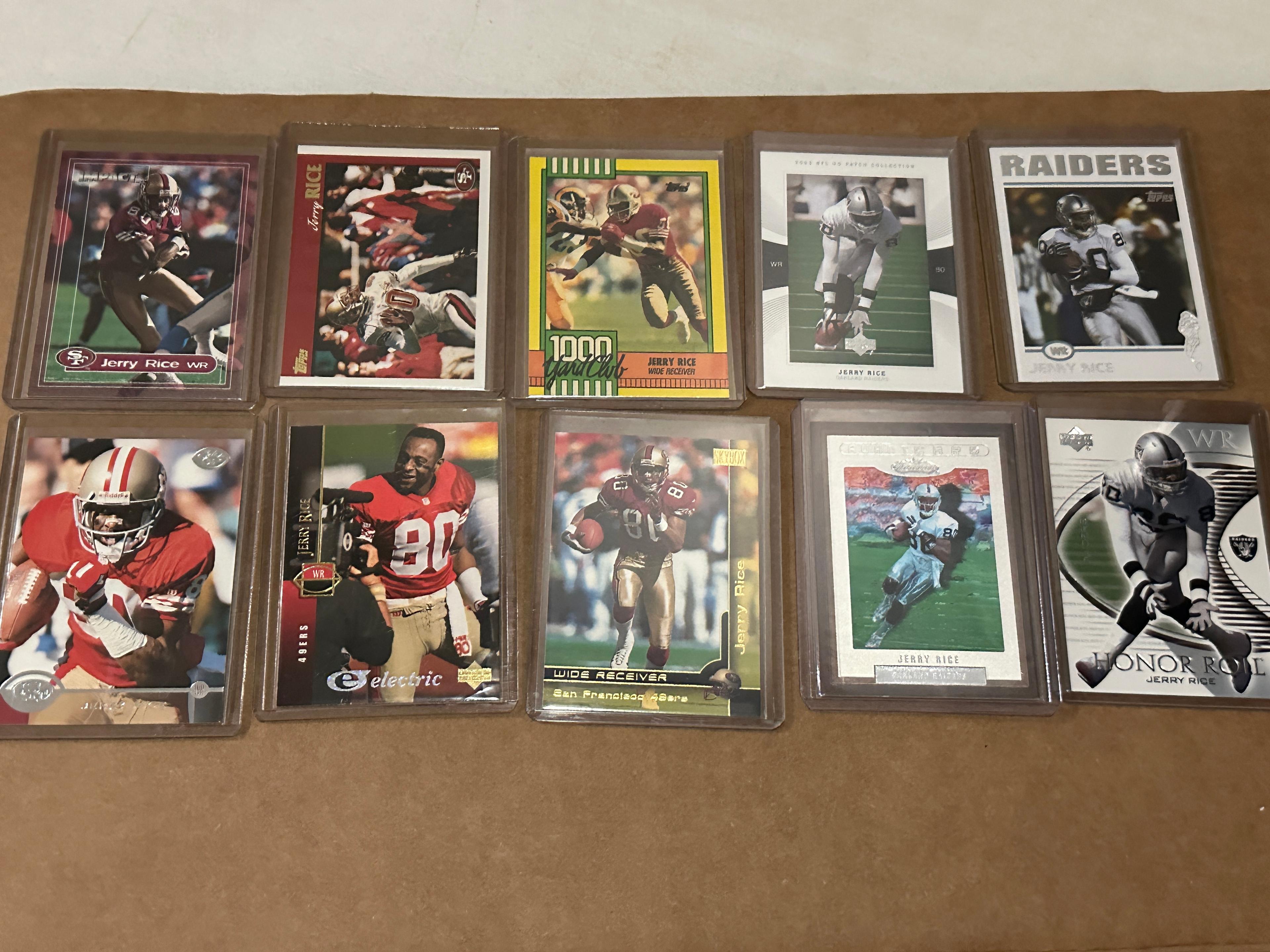 Jerry Rice Lof of NFL 10 Cards