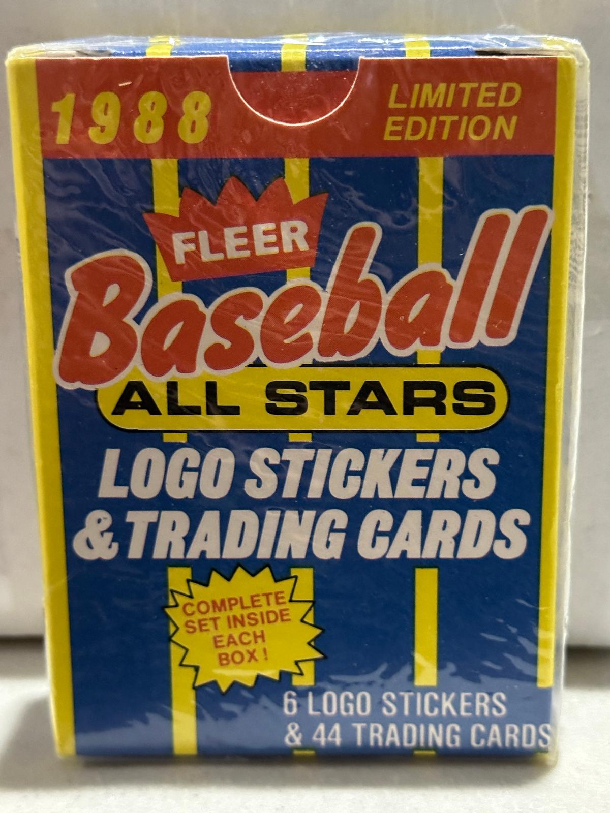1988 Fleer Baseabll All Stars Limited Edition Sealed Set 44 Cards