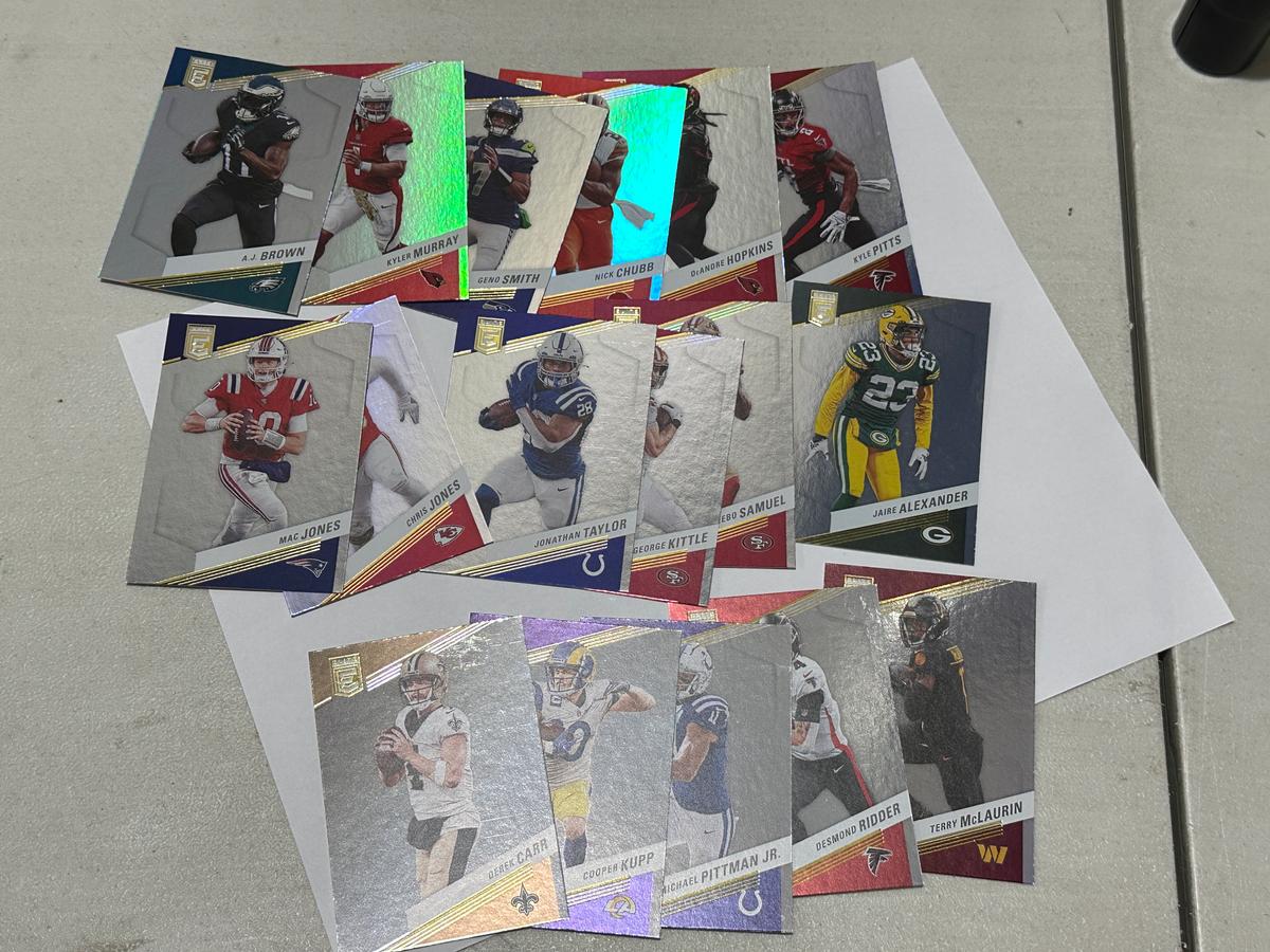 2023 Panini Donruss Elite Lot of 18 - McLaurin, Deebo, Kittle, Taylor, Kyler, Pitts, AJ Brown