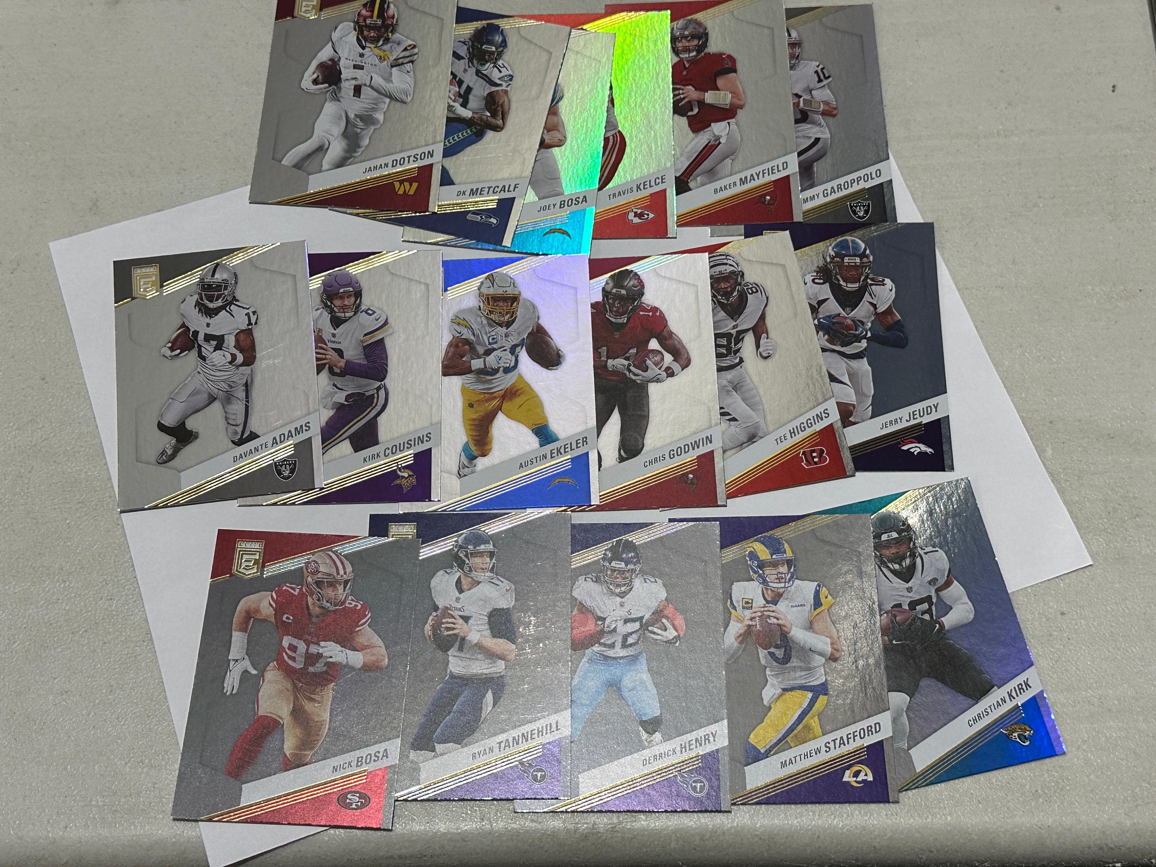 2023 Panini Donruss Elte Lof of 17 - Henry, Bosa, Tee, Davante, Metcalf, Kelce