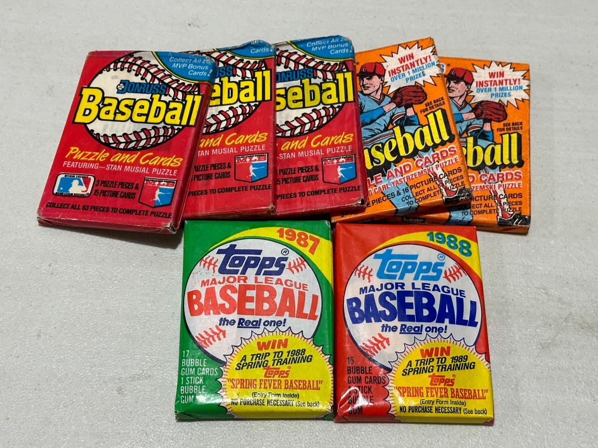 Lot of 7 Unopened Wax Packs