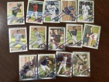 Lot of 14 Topps Chrome MLB Cards - Cole, Lindor, TA7, Matt Olson