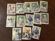 Lot of 13 Topps Chrome MLB Cards - Many rookies, Yelich, Gallo