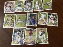 Lot of 13 MLB Topps Chrome Cards - Lester, Snell, Benintendi, Wheeler