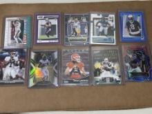 Lot of 10 NFL Cards - Brady, Brees, Kyler, Lawrence RC