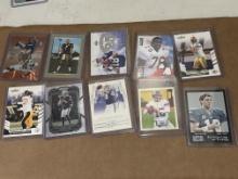 NFl Cards Lot of 10 - Rodgers, Eli, Roethlisberger, Peyton, Carr