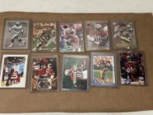 Jerry Rice Lot of 10 NFL Cards
