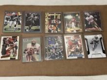Jerry Rice Lot of 10 Football Cards