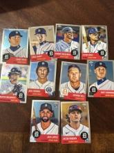 Lot of 10 MLB Topps Chrome Platinum Cards - George Kell, Baez, Casey Mize