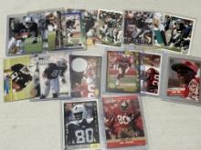 Lot of 16 NFL Cards - Tim Brown, Jerry Rice