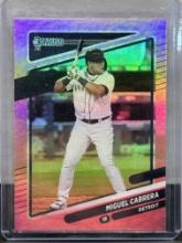 Miguel Cabrera 2021 Panini Donruss Pink Foil Parallel #166