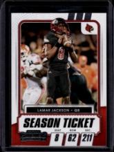 Lamar Jackson 2021 Panini Contenders Draft Picks #22