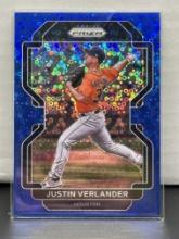 Justin Verlander 2022 Panini Prizm Blue Disco (#42/199) Prizm Parallel #16