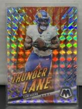 Cam Akers 2023 Panini Mosaic Thunder Lane Silver Mosaic Prizm Insert Parallel #TL-CA