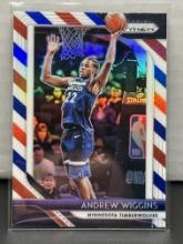 Andrew Wiggins 2018-19 Panini Prizm Red White Blue Prizm #87