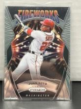 Juan Soto 2020 Panini Prizm Fireworks Insert #F-8