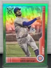 Kris Bryant 2021 Topps Big League Green (#73/75) Foil #81