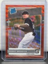 Danny Mendick 2022 Panini Donruss Optic Rated Rookie Red Wave Prizm RC #91