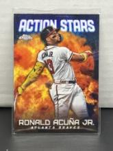 Ronald Acuna Jr. 2023 Topps Chrome Action Stars Refractor Insert #ASC-5