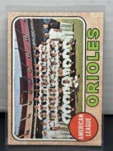 Baltimore Orioles Team Card 1968 Topps #334
