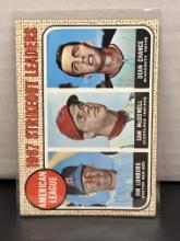 Jim Lonborg Sam McDowell Dean Chance 1968 Topps Strikeout Leaders #12