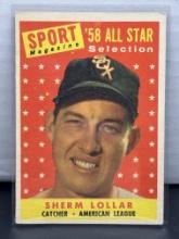 Sherm Lollar Sport Magazine All Star Selection 1958 Topps #491