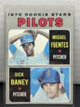 Miguel Fuentes Dick Baney 1970 Topps Rookie RC #88