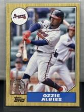 Ozzie Albies 2022 Topps 1987 Design Insert #87TBU-31