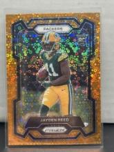 Jayden Reed 2023 Panini Prizm Orange Disco Prizm Rookie RC #334