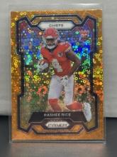 Rashee Rice 2023 Panini Prizm Orange Disco Prizm Rookie RC #350