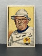 Steve Owen 1952 Bowman Rookie RC #4
