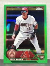 Nick Ahmed 2023 Topps Chrome Green (#11/99) Refractor #USC29
