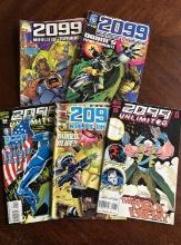 Lot of 5 2099 Comics - Unlimited, World of Tomorrow Sept 1996 #1 Oct 1996 #2 Dec 1996 #4