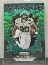 Breece Hall 2023 Panini Prizm Green Wave Prizm Prizm Break Insert #PB-9