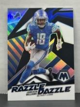 Jameson Williams 2022 Panini Mosaic Razzle Dazzle Silver Prizm Insert #RD-28