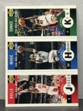 Michael Jordan Penny Hardaway Shawm Kemp 1996 Upper Deck Mini #M11 #M60 #M78