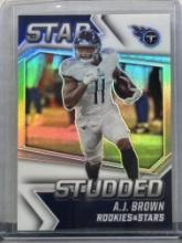 AJ Brown 2021 Panini Rookies and Stars Star Studded White (#111/149) Prizm Insert #SS-10