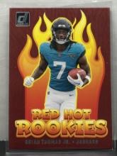 Brian Thomas Jr. 2024 Panini Donruss Red Hot Rookies RC Insert #RHR-BTJ