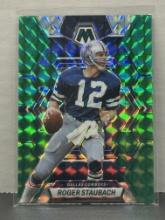 Roger Staubach 2023 Panini Mosaic Green Mosaic Prizm #63