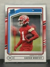 Xavier Worthy 2024 Panini Donruss Rated Rookie RC #398