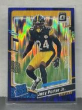 Joey Porter Jr. 2023 Panini Donruss Optic Rated Rookie Purple Shock Prizm #287