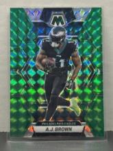 AJ Brown 2023 Panini Mosaic Green Mosaic Prizm 193