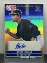 Jordan Lawler 2021 Leaf Pro Set Refractor (#7/35) Rookie RC Auto #PS1-JL2