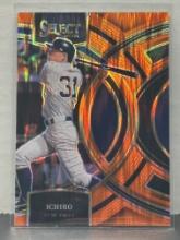 Ichiro 2024 Panini Select Premier Level Orange Shock Prizm #91