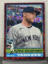Paul Goldschmidt 2025 Topps Heritage Burgandy Sparkle Refractor #382