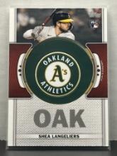 Shea Langeliers 2023 Topps Commemorative Team Logo Patch Rookie RC Insert #TLP-SHL