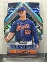 Pete Alonso 2023 Topps Stadium Club Chrome Triumverate Die Cut Refractor Insert #T-11