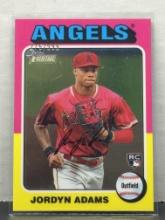 Jordyn Adams 2024 Topps Heritage Chrome (#275/999) Rookie RC #396
