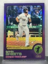 Gavin Sheets 2022 Topps Heritage Chrome Purple Refractor Rookie RC #181
