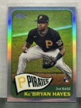 Ke'Bryan Hayes 2021 Topps Chrome 1965 Design Refractor Rookie RC Insert #TH65-40